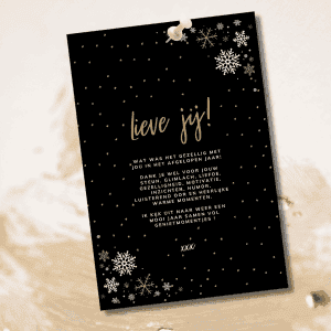 Lieve jij (zwart) Kerst - Nieuwjaar