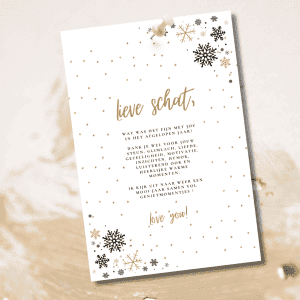 Lieve schat (wit) kerst-nieuwjaar