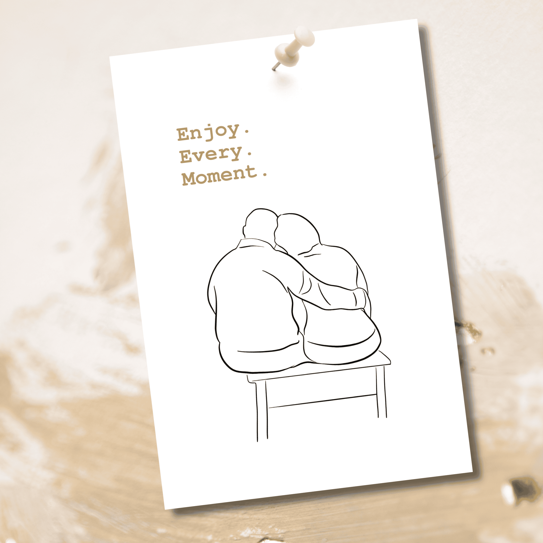 Enjoy every moment - bankje