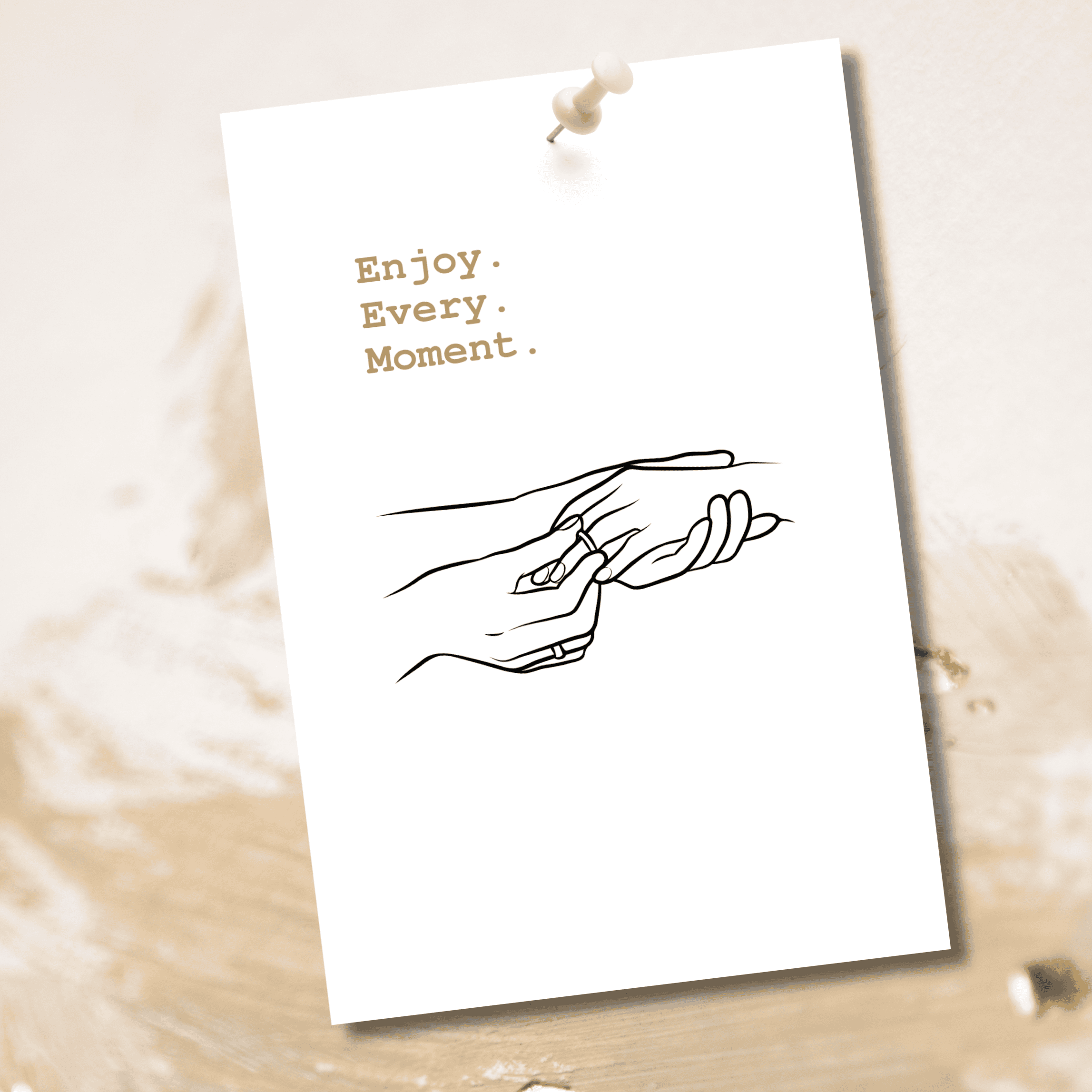 Enjoy every moment - ring om vinger