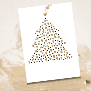 Kerstboom hartjes